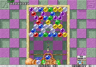 Puzzle Bobble (Japan, B-System) Screenshot 1